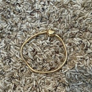 Pandora Gold Tone Snake Chain Bracelet